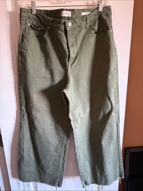 Wonderly Olive Utility Jeans